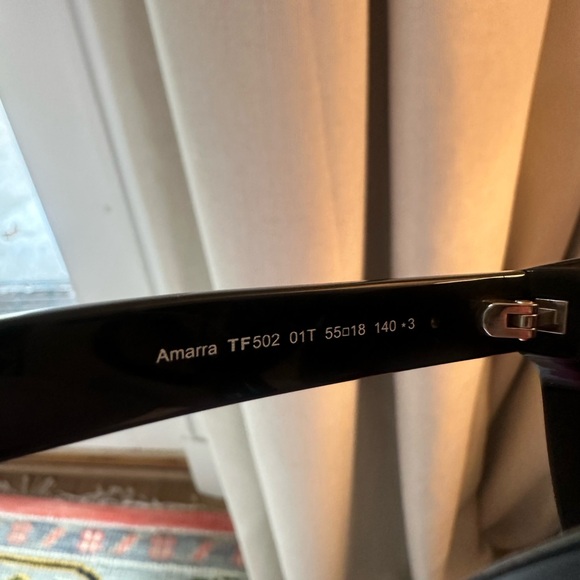 Amarra Tom Ford sunglasses in burgundy/black - Picture 4 of 9